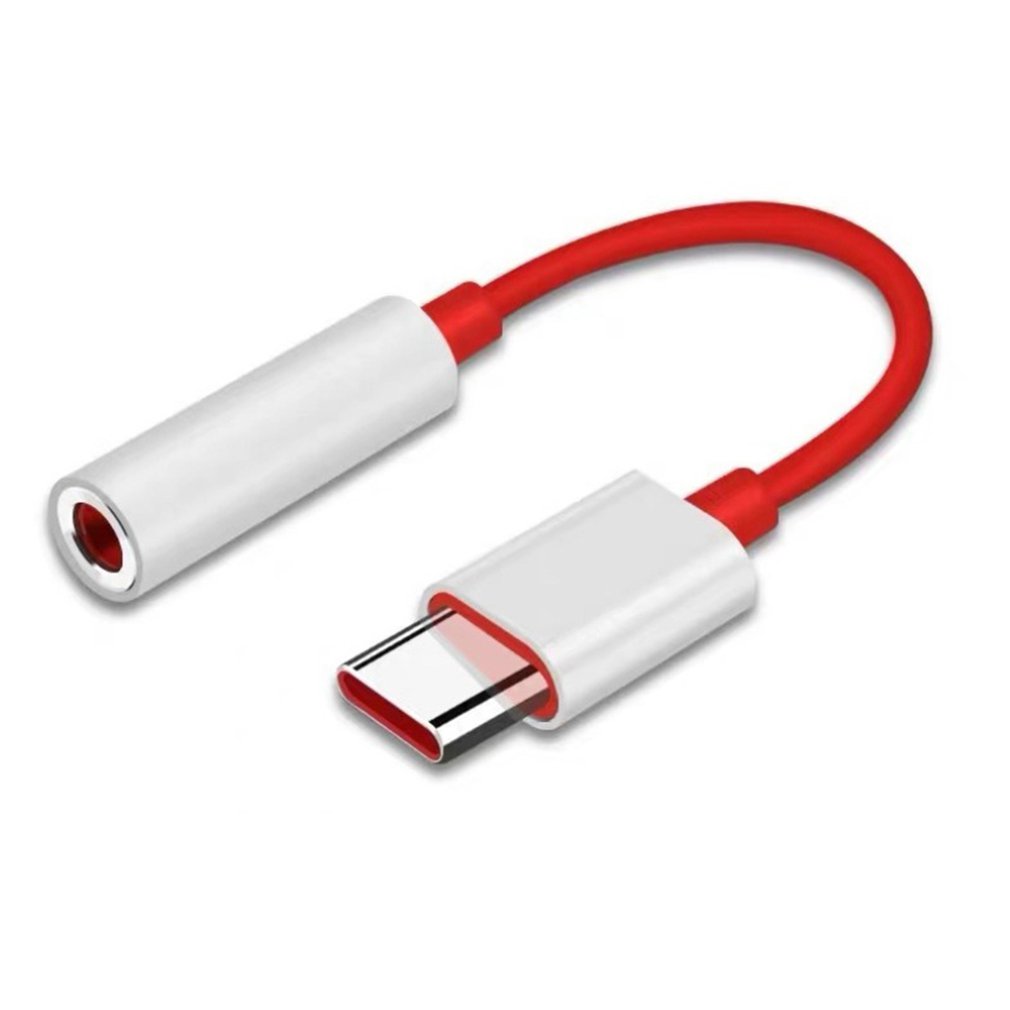 Original OnePlus 6T 8T 7 Pro usb Type C To 3.5mm Earphone Jack Adapter Aux Audio For OnePlus 8/8 Pro Nord usb-c converter cable