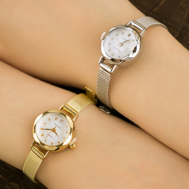 Top Women Watches Ladies Gold Casual Quartz Bracelet Watch Women Metal Mesh Stainless Steel Dress Watches Relogio Feminino
