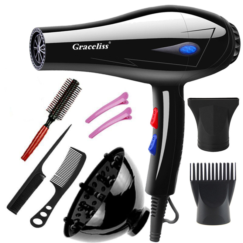 1800W 3800W 110V US  or 220V EU Plug Cold Wind Professional Hair Dryer Blow dryer Hairdryer For Hair Salon for Household Use