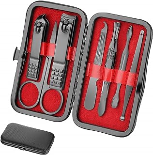 Manicure Set Personal Care Nail Clipper Kit Manicure Professional Pedicure Set Mens Accessories Personal Care Set Grooming Kit Fathers Gift for Men Husband Boyfriend Parent