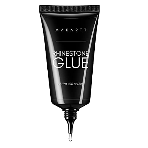 Makartt Nail Rhinestone Glue for Nails: Super Strong Gel Nail Glue for Christmas Nail Charm 3D Nails Bling Gel for Nail Decoration Gem Nail Art Jewel Diamonds 30ML Cured Need Beauty Gift