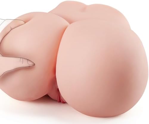 11LB Realistic Male Masturbator with Virgin Vagina and Anal, Life-Sized Pussy Ass Masturbator Sex Toys for Men Masturbation, Realistic Stroker with 2 Hole for Man Orgasm (Flesh)