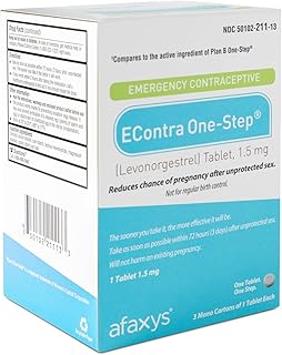 EContra One-Step® Emergency Contraceptive, 1.5 mg (6 Levonorgestrel Tablets) (6 Pack)