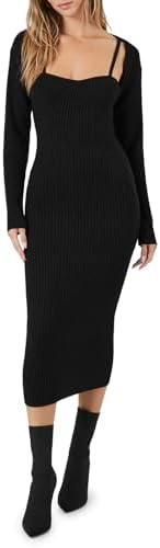 Forever 21 Women's Shrug & Sweater Cami Dress Set