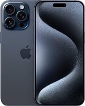 Apple iPhone 15 Pro Max, 256GB, Blue Titanium - AT&T (Renewed)