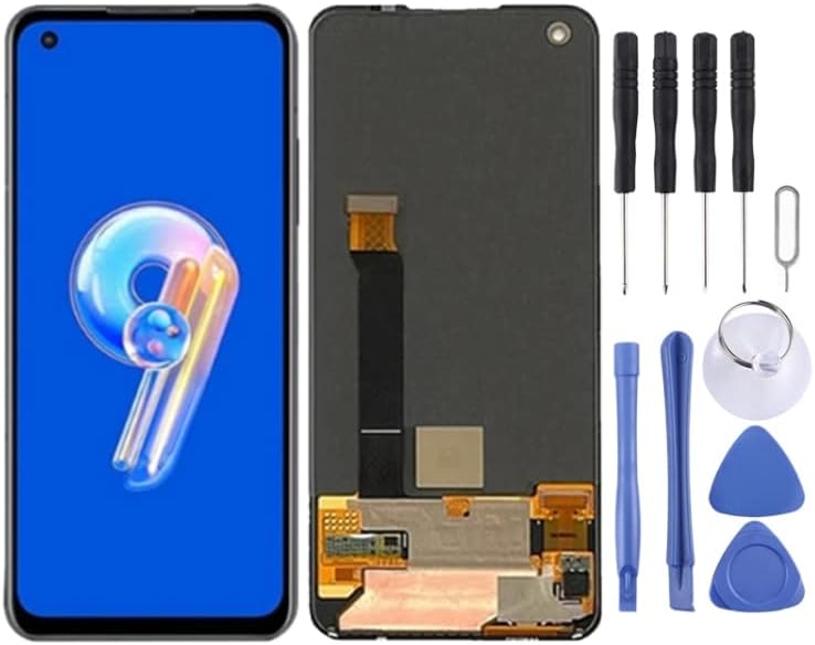 Mobile Phone Replacement Spare Parts LCD Screen for ASUS Zenfone 9 AI2202-1A006EU AI2202 with Digitizer Full Assembly(Black) Mobile Displays
