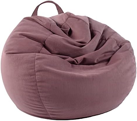 LPMOERA Stuffed Animal Storage Bean Bag Chair Cover (No Filler) For Kids and Adults.Pets Dogs/Cats Lazy Beds.Soft Premium Corduroy Stuffable Bean Bag For Organizing Children Plush Toys or Memory Foam